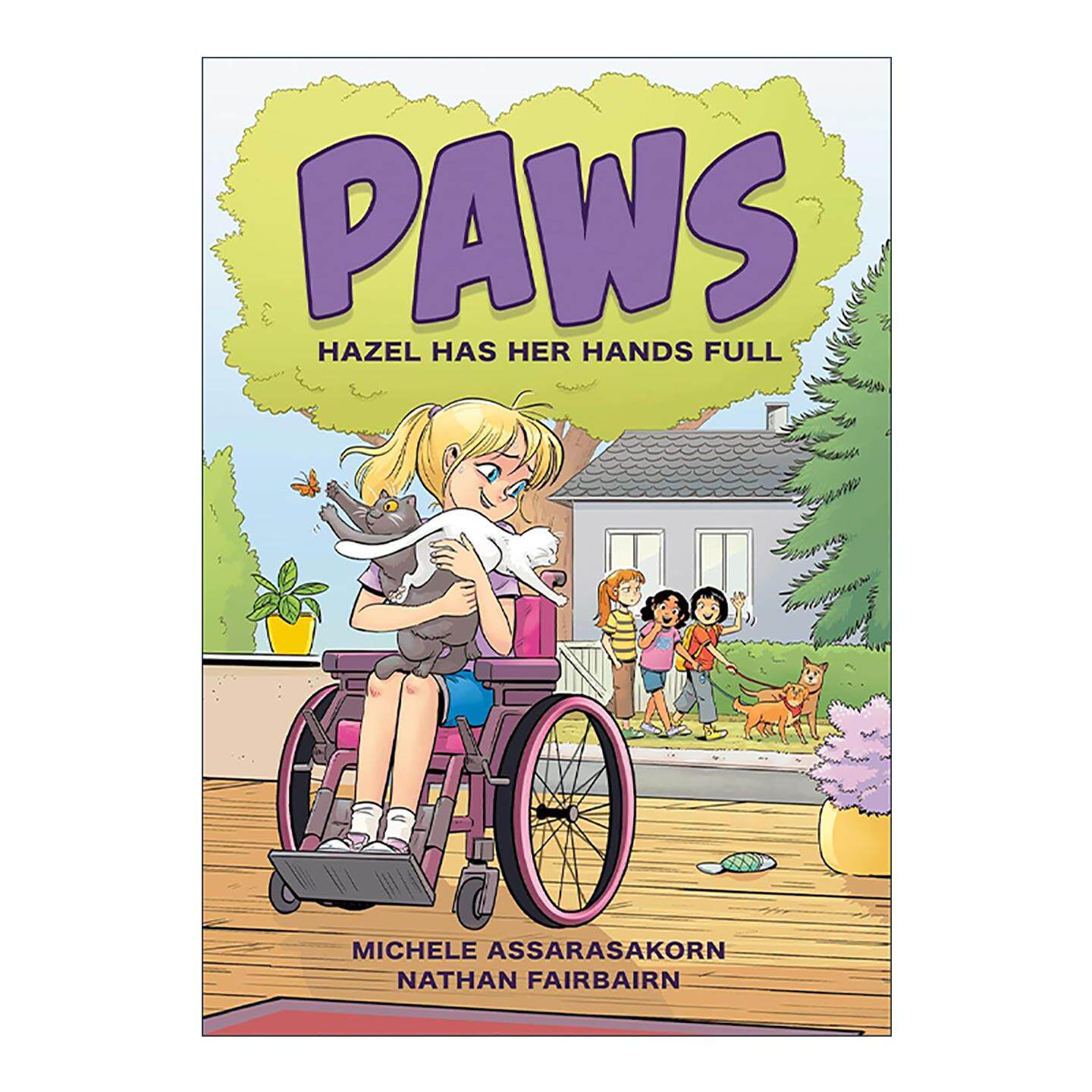 英文原版 PAWS 04 Hazel Has Her Hands Full 爪子系列 黑兹尔忙得不可开交 儿童漫画 Nathan Fairbairn 英文版 进口英语原版书籍