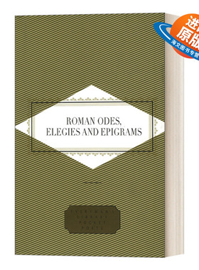 英文原版 Roman Odes Elegies & Epigrams 罗马颂歌 哀歌 铭语合集 Everyman精装收藏版 口袋诗歌系列 英文版 进口英语原版书籍