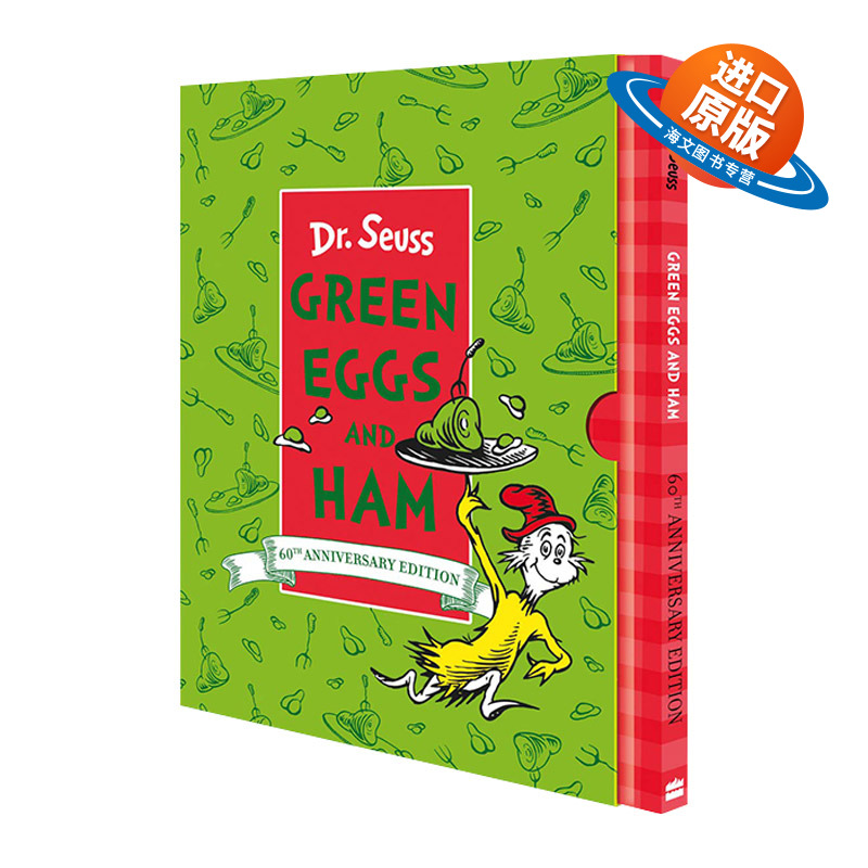英文原版绘本 Green Eggs And Ham Slipcase Edition 苏斯博士 绿鸡蛋和火腿 60周年盒装纪念版 精装 英文版 进口英语原版书籍
