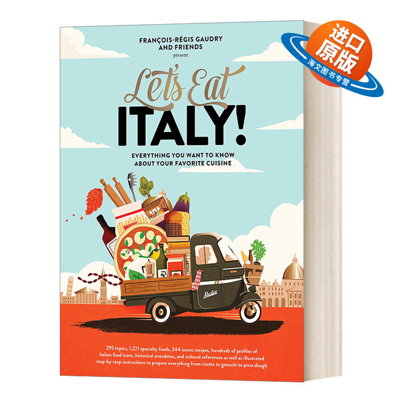 英文原版 Let's Eat Italy! 吃意餐吧 国家特色文化料理制作厨艺指南菜式菜谱食谱 吃法餐吧 团队推出 精装 英文版 进口英语书籍