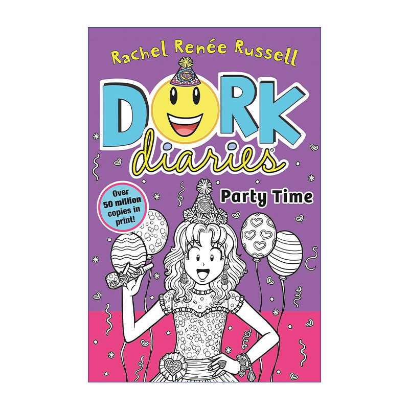 英文原版 Dork Diaries Party Time 怪诞少女2 派对时间 英文版 进口英语原版书籍