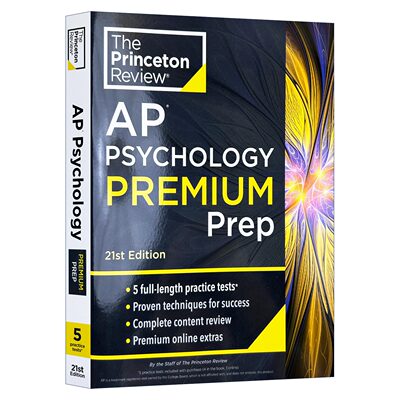 英文原版 Princeton Review AP Psychology Premium Prep 21st Edition 普林斯顿评论AP心理学 增值版 第21版 2024 进口英语书籍