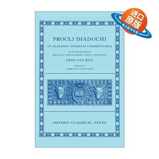 英文原版 Proclus: Commentary on Timaeus  Book 5 普罗克鲁斯 论柏拉图蒂迈欧篇 卷五 精装 英文版 进口英语原版书籍