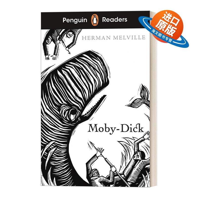 英文原版 Penguin Readers Level 7 Moby Dick 企鹅兰登小说分级读物7级 白鲸 青少年文学 英文版 进口英语原版书籍儿童外文书