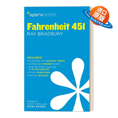 英文原版 Fahrenheit 451 华氏451度 SparkNotes Literature Guide文学导读系列 英文版 进口英语原版书籍