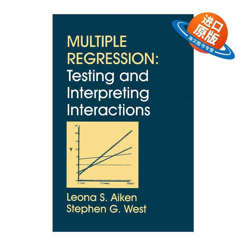 英文原版 Multiple Regression 多元回归 测试及解释交互项 英文版 进口英语原版书籍
