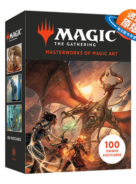 英文原版 Magic: The Gathering Postcard Set 万智牌系列 火花之战明信片盒装 休闲娱乐 送礼 英文版 进口英语原版书籍