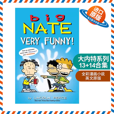 英文原版 Big Nate Very Funny 大内特系列13+14合集 全彩漫画小说 英文版 进口英语原版书籍