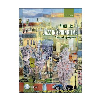 英文原版 Jazz in Springtime 爵士之春 钢琴爵士乐曲谱 英皇钢琴考级练习 英文版 进口英语原版书籍