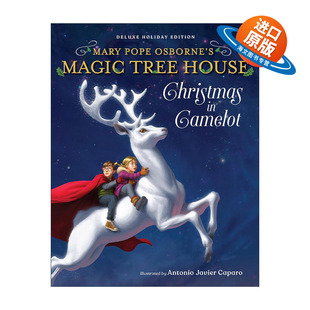 英文原版 Magic Tree House Deluxe Holiday Edition Christmas in Camelot 卡米洛城的圣诞节 神奇树屋豪华精装收藏版 英文版