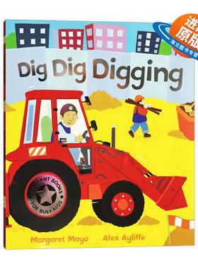 英文原版 Awesome Engines Dig Dig Digging 挖挖挖 挖掘机 交通工具科普绘本 英文版 进口英语原版书籍