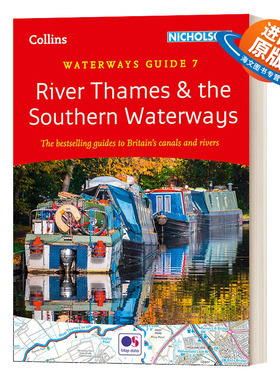英文原版 River Thames and the Southern Waterways 英国西南部埃克塞特和泰晤士河之间运河 水道指南 英文版 进口英语原版书籍