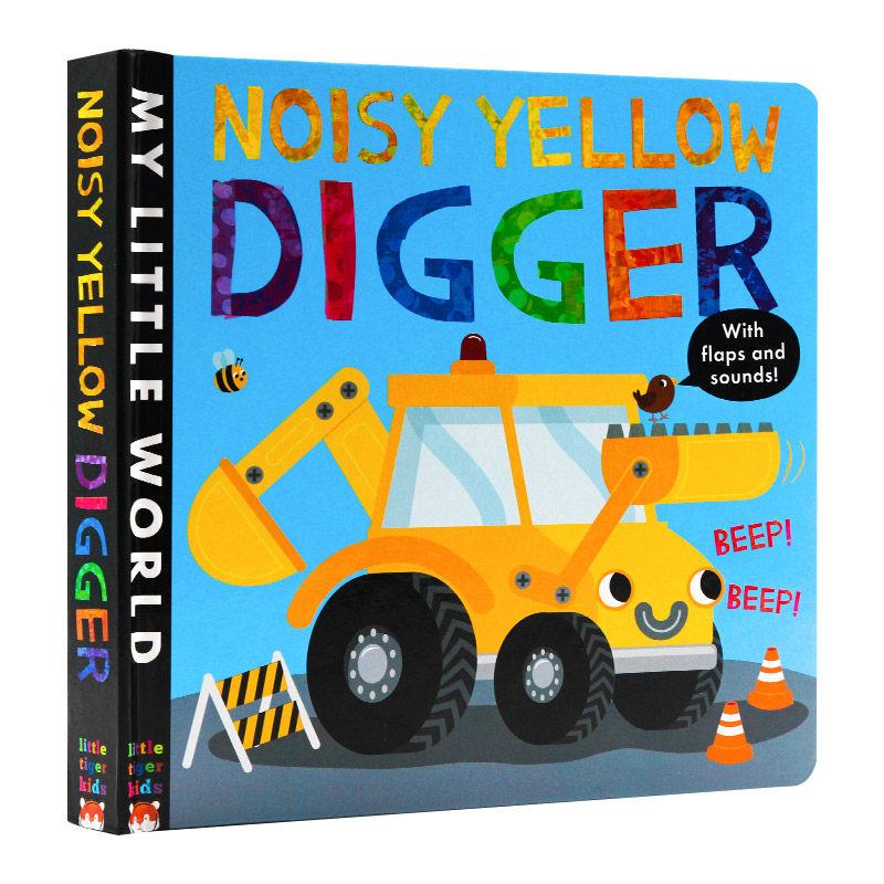 英文原版绘本 noisy yellow digger 吵闹的挖土机 英文版 进口英语