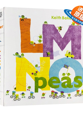 英文原版 LMNO Peas 豌豆系列 从A到Z的字母大冒险 儿童英语启蒙认知字母纸板书 亲子共读趣味读物图画书 进口原版早教益智阅读书