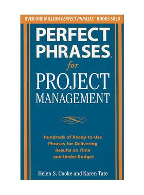 英文原版 Perfect Phrases for Project Management 项目管理的完美用语 英文版 进口英语原版书籍