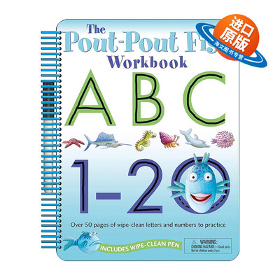 英文原版 The Pout-Pout Fish Wipe Clean Workbook 噘嘴鱼 可擦写练习册 英文版 进口英语原版书籍