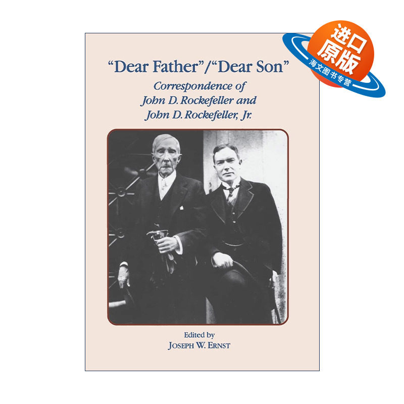 英文原版 Dear Father Dear Son 石油大王洛克菲勒父子家书集 精装 英文版 进口英语原版书籍