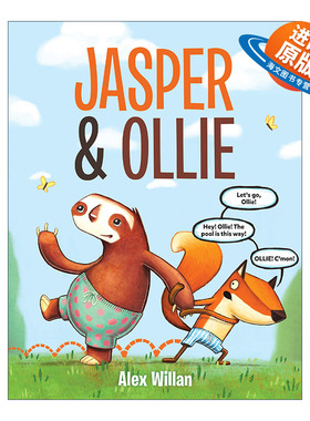 英文原版 Jasper and Ollie 狐狸贾斯珀和树懒奥里的故事1 儿童精装绘本 动物故事图画书 Alex Willan 英文版 进口英语原版书籍