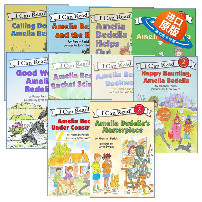 英文原版绘本 I Can Read Level 2 Amelia Bedelia 糊涂女佣第二阶段10册 阿米莉亚 汪培珽推荐 英文版 进口英语原版书籍