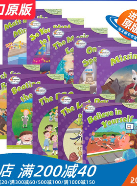 朗文小学英语分级阅读绘本6级10册 主题式经典故事 英文原版 Bright Readers 6 情景学科课外阅读读物 英文版英语词汇学习书籍