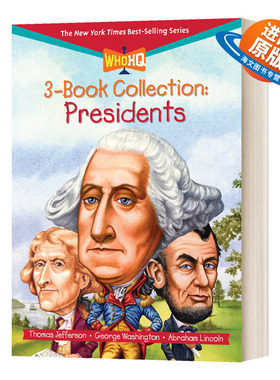 英文原版 Who Was Presidents 名人传记总统绘本3册 Who Is系列 乔治华盛顿托马斯杰斐逊亚伯拉罕林肯 英文版 进口英语原版书籍