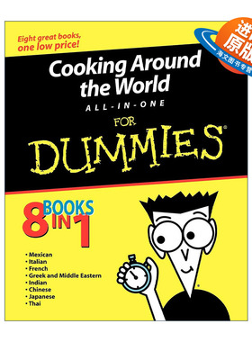 英文原版 Cooking Around the World All-In-One for Dummies 全球烹调大全一本通 英文版 进口英语原版书籍