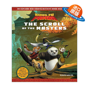 the Masters Kung Panda 英文版 书籍 英文原版 活动书 Scroll 大师卷轴 功夫熊猫 进口英语原版 精装