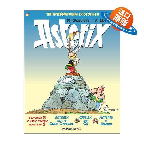 英文原版 Asterix Omnibus #8 高卢英雄历险记 22-24 合订本 卷八 英文版 进口英语原版书籍