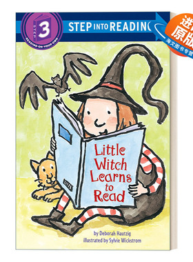 英文原版 Step into Reading 3 -Little Witch Learns to Read 小女巫学读书 兰登分级读物3 英文版 进口英语原版书籍