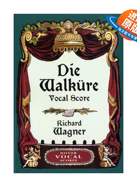 英文原版 Die Walkure Vocal Score 理查德·瓦格纳歌剧尼伯龙根的指环第一日剧女武神全谱 Richard Wagner 进口英语原版书籍