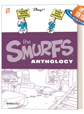 英文原版 The Smurfs Anthology 5 蓝精灵手绘收藏精选集 大开本精装漫画合辑 英文版 进口英语原版书籍