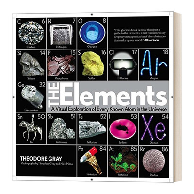 元素 宇宙已知原子的视觉探索 英文原版书籍 The Elements Nick Mann Theodore Gray 科普读物 精装 化学