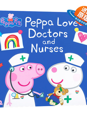 英文原版 小猪佩奇喜欢医生和护士 Peppa Pig Peppa Loves Doctors and Nurses 粉红猪小妹 英文版 进口英语原版书籍儿童外文书