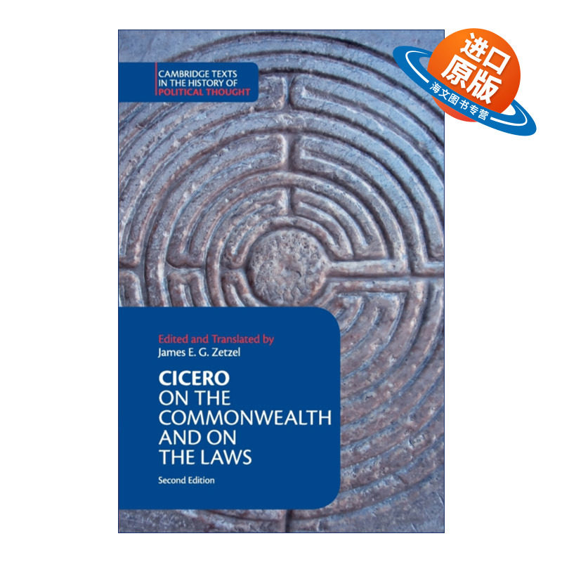 英文原版 Cicero On the Commonwealth and On the Laws 西塞罗 国家篇 法律篇 剑桥政治思想史文本系列 英文版 进口英语原版书