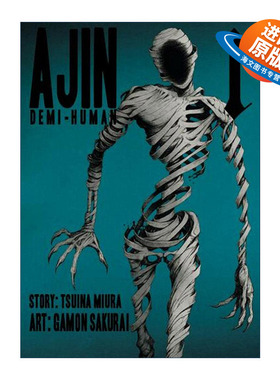 英文原版 Ajin 01 Demi-Human 亚人 卷一 科幻漫画 樱井画门Gamon Sakurai 英文版 进口英语原版书籍