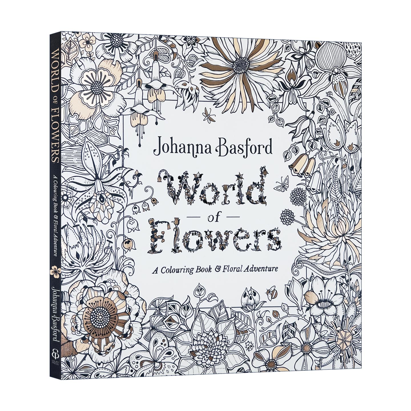 英文原版 World of Flowers 秘密花园 花卉的世界 创意涂色书 英文版 进口英语原版书籍