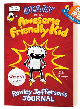 英文原版 Diary of an Awesome Friendly Kid: Rowley Jeffersons Journal 小屁孩日记番外篇 英文版儿童外文书