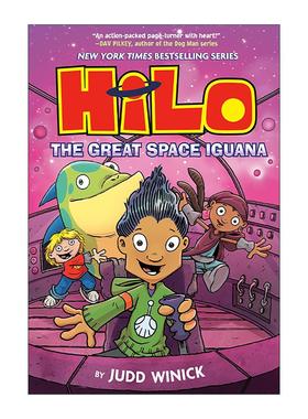 英文原版 Hilo Book 11 The Great Space Iguana 希罗11 精装儿童漫画 英文版 进口英语原版书籍