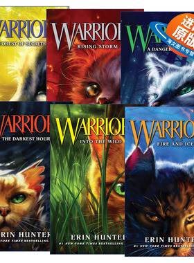 英文原版 Warrior Cats 猫武士首部曲6册 呼唤野性 寒冰烈火 疑云重重 风起云涌 险路惊魂 力挽狂澜 英文版 进口英语原版书籍