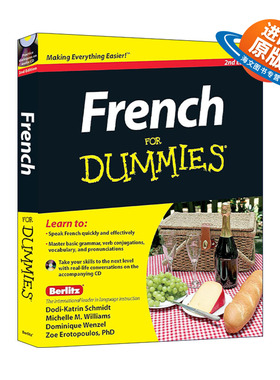 原版 French for Dummies 法语入门 含光盘 第2版 进口原版书籍