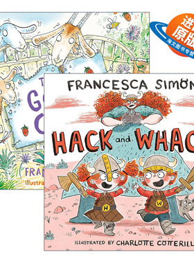 英文原版 Francesca Simon 儿童故事绘本2册套装 Goat Cafe 山羊咖啡 Hack and Whack 小小维京人 英文版 进口英语原版书籍