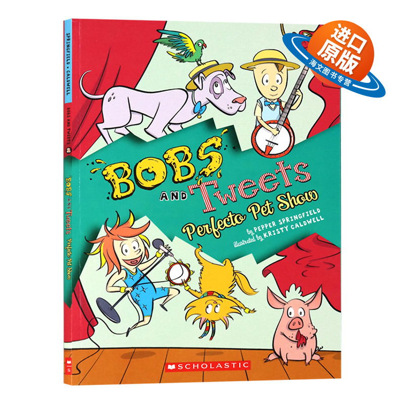 童子军夏令营2 英文原版绘本 Perfecto Pet Show Bobs and Tweets 2 儿童英语章节书 故事书 Scholastic 英文版进口原版书籍