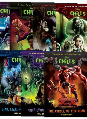 英文原版 Disney Chills 迪士尼心惊故事系列1-7册 儿童冒险小说 你噩梦的一部分 另一边的恶魔 骗子好着急 英文版 进口原版书籍
