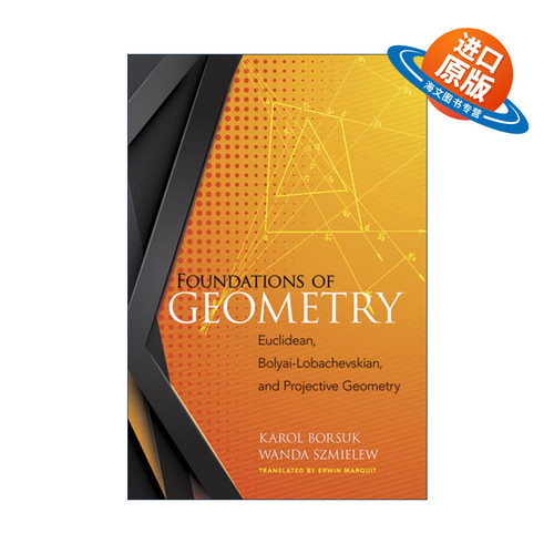 英文原版 Foundations of Geometry 几何学基础 欧几里得 双曲几何 射影几何 波兰数学家Karol Borsuk 英文版 进口英语原版书籍