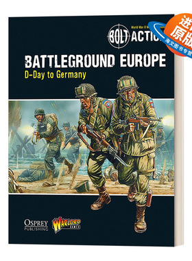 英文原版 Bolt Action Battleground Europe 桌面战争兵棋 欧洲战场 英文版 进口英语原版书籍