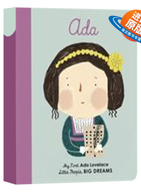 小女孩大梦想纸板书奥古斯塔阿达金英文原版 Little People Big Dreams Ada Lovelace 小人物大梦想之小女孩传记儿童英语启蒙