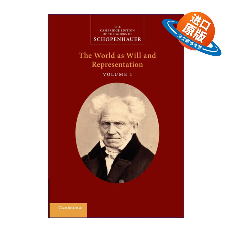 英文原版 Schopenhauer: 'The World as Will and Representation' 剑桥叔本华著作系列 作为意志与表象的世界 卷一 进口英语书籍