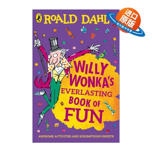 英文原版 Willy Wonka's Everlasting Book of Fun 威利·旺卡欢乐活动书 罗尔德达尔 查理与巧克力工厂 英文版 进口英语原版书籍