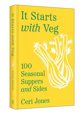 英文原版 It Starts with Veg 时令素食食谱 100道简易美味新鲜菜谱 Ceri Jones 精装 英文版 进口英语原版书籍