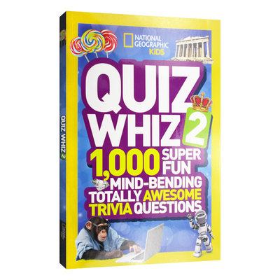 英文原版 National Geographic Kids Quiz Whiz 2 国家地理儿童版 测验高手2 英文版